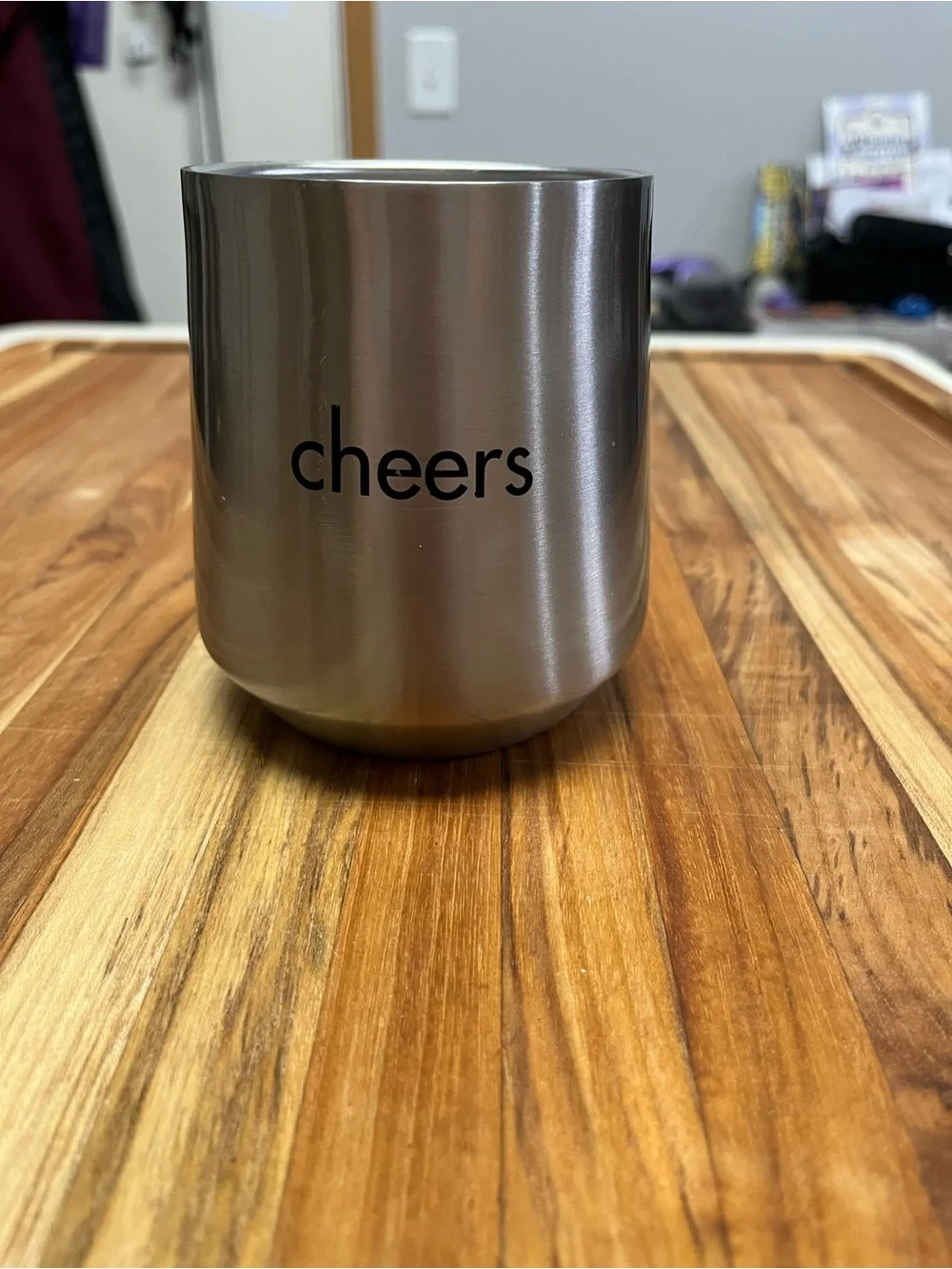 Cheers Stainless Steel Insulated Tumbler - Silver